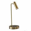 Homeroots Brass Metal LED Desk Lamp6 x 8 x 16.5 in. 372527